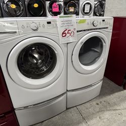 Whirlpool Front load washer & Electric Dryer set in excellent condition with 4 Months Warranty 