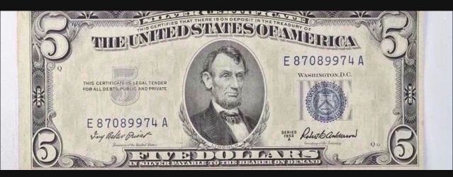 $5 Silver Certificate
