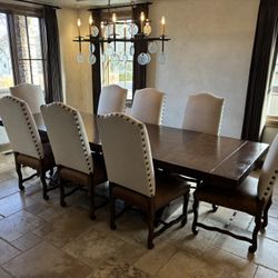 Huge 10ft Trestle Refectory Heavy Wood Dining Table