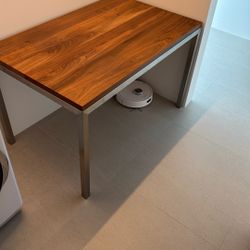 Walnut & Steel Table