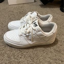 All white bapesta