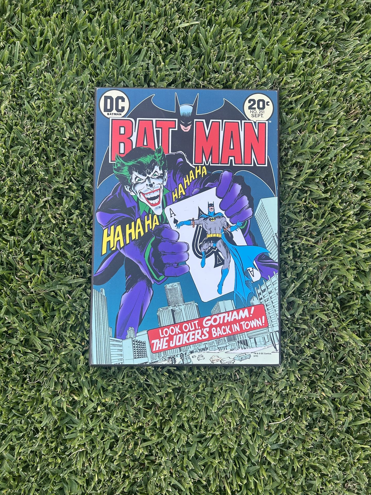 Batman and Joker wood sign / poster