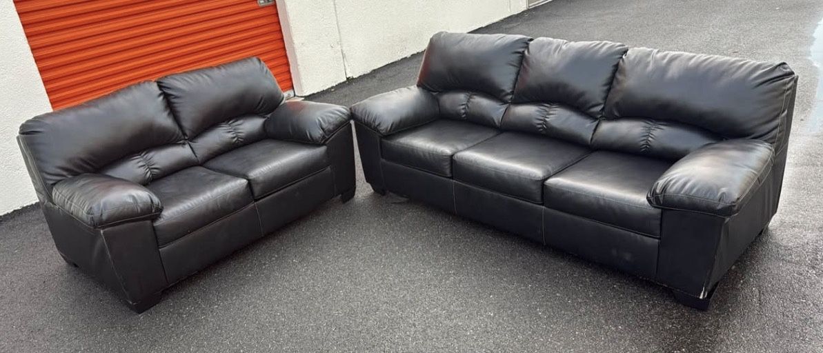 Brown Sofa And Loveseat