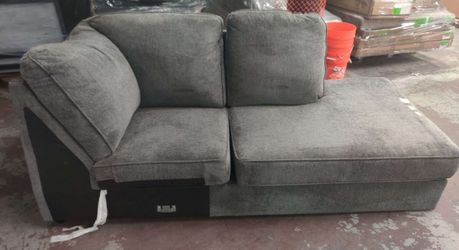 Large big  Gray sofa bed sectional damaged lounge house furniture piece living room apartment 