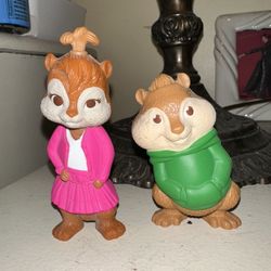 2009 Alvin & Brittany Chipmunks McDonald’s Toys – Vintage Pair!