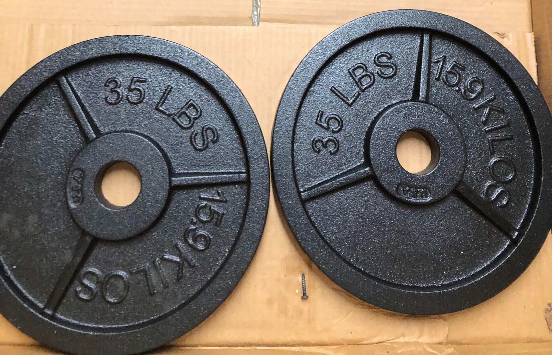 Olympic weights 35lbs