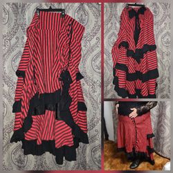 Steampunk Gothic high-low bustle skirt