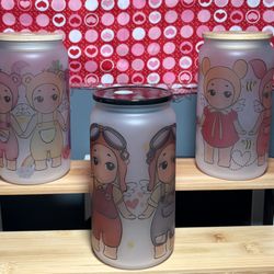 Sublimation Custom Glass Cups 💗