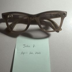 Ray Ban Meta Glasses (Gen 1) - Shiny Warm Stone Transition Lens 