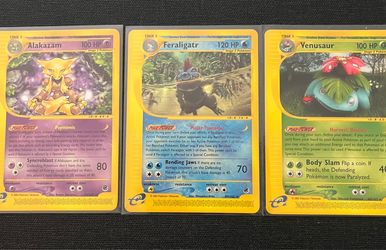 Pokemon Expedition: Alakazam, Feraligatr, Venasaur (Normal)