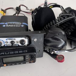 Rugged Radio, Intercom,two Head Sets, Antena 