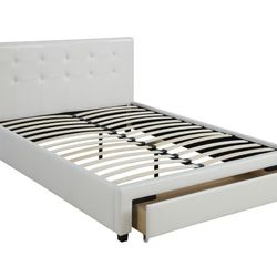 BED WITH DRAWER STORAGE AND MATTRESS NEW IN BOX Queen CAMA CON GAVETA ALMACENAJE Y SU COLCHON  INCLUIDO TODO NUEVO EN SU CAJA