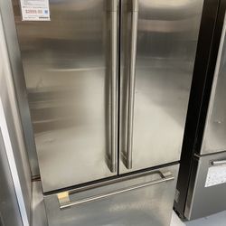 GE Monogram Stainless Steel 23.1 Cu. Ft. Counter Depth French Door Refrigerator 