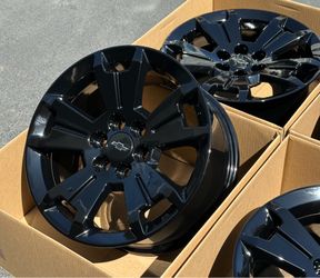 17” Chevy Colorado factory rims wheels gloss black new