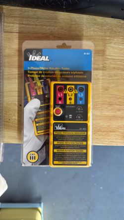 3-Phase/Motor Rotation Tester     200A AC TRMS Split-Jaw Meter