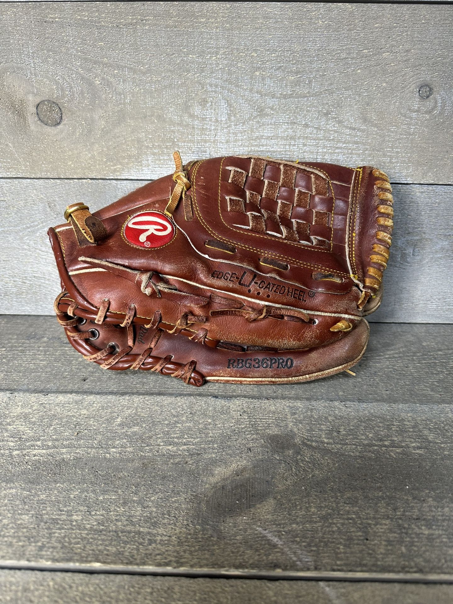 VTG Rawlings PRO SERIES Baseball Gove RHT 12" RBG36HPPRO. Rare "H-Web" Style