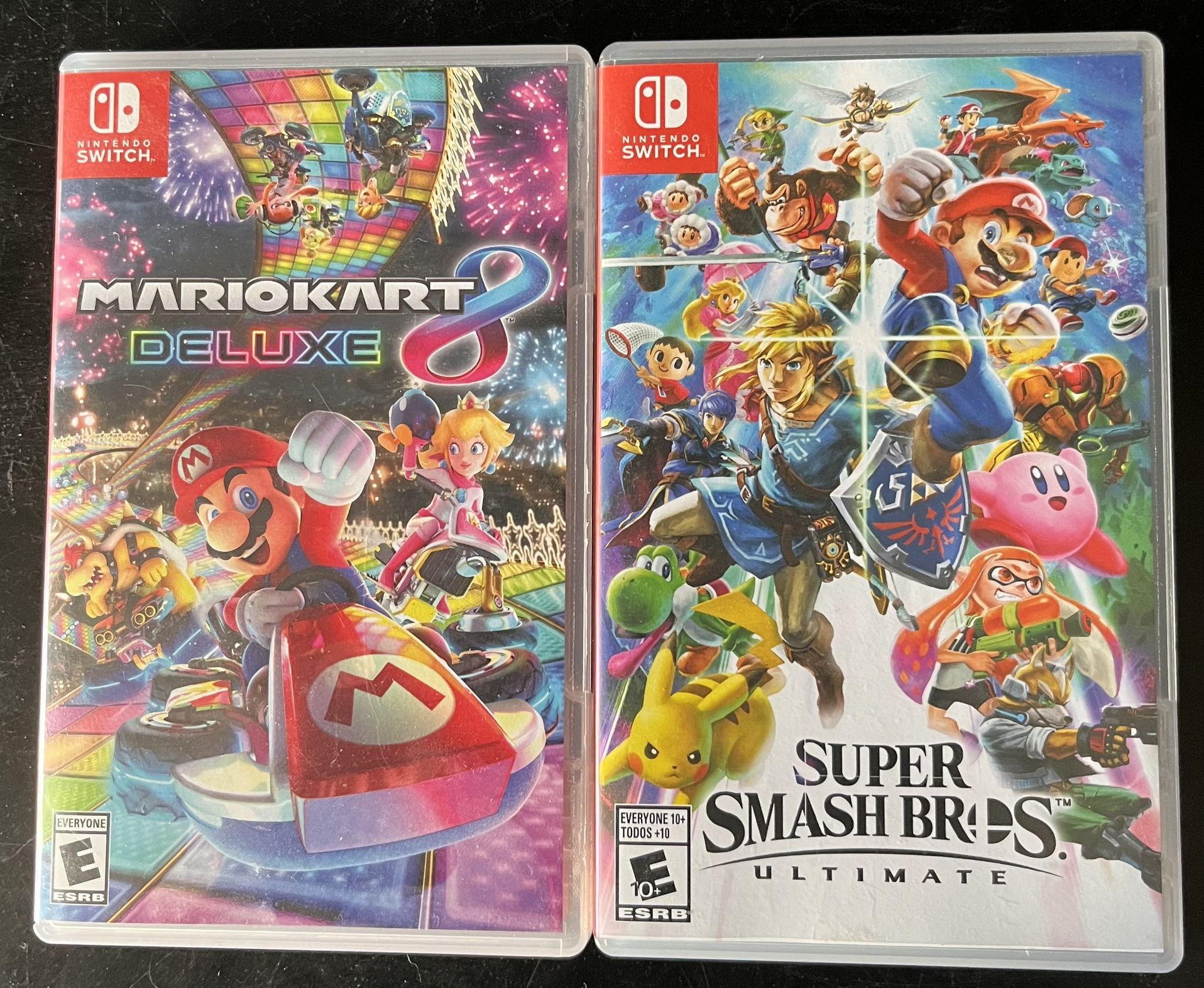 Switch Super smash And Mario Kart