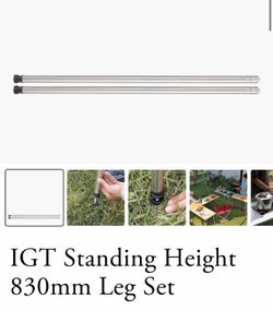 Snow Peak IGT Standing Height 830mm Leg Set – Excellent Condition