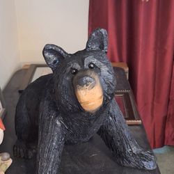 Wood Carved Bear. 