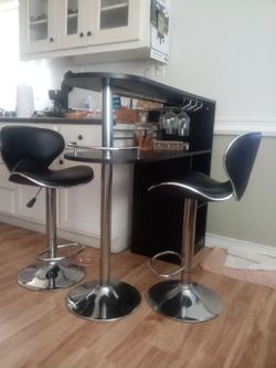 Bar with chairs