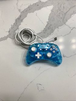 Nintendo Switch Wired Controller Blue Transparent