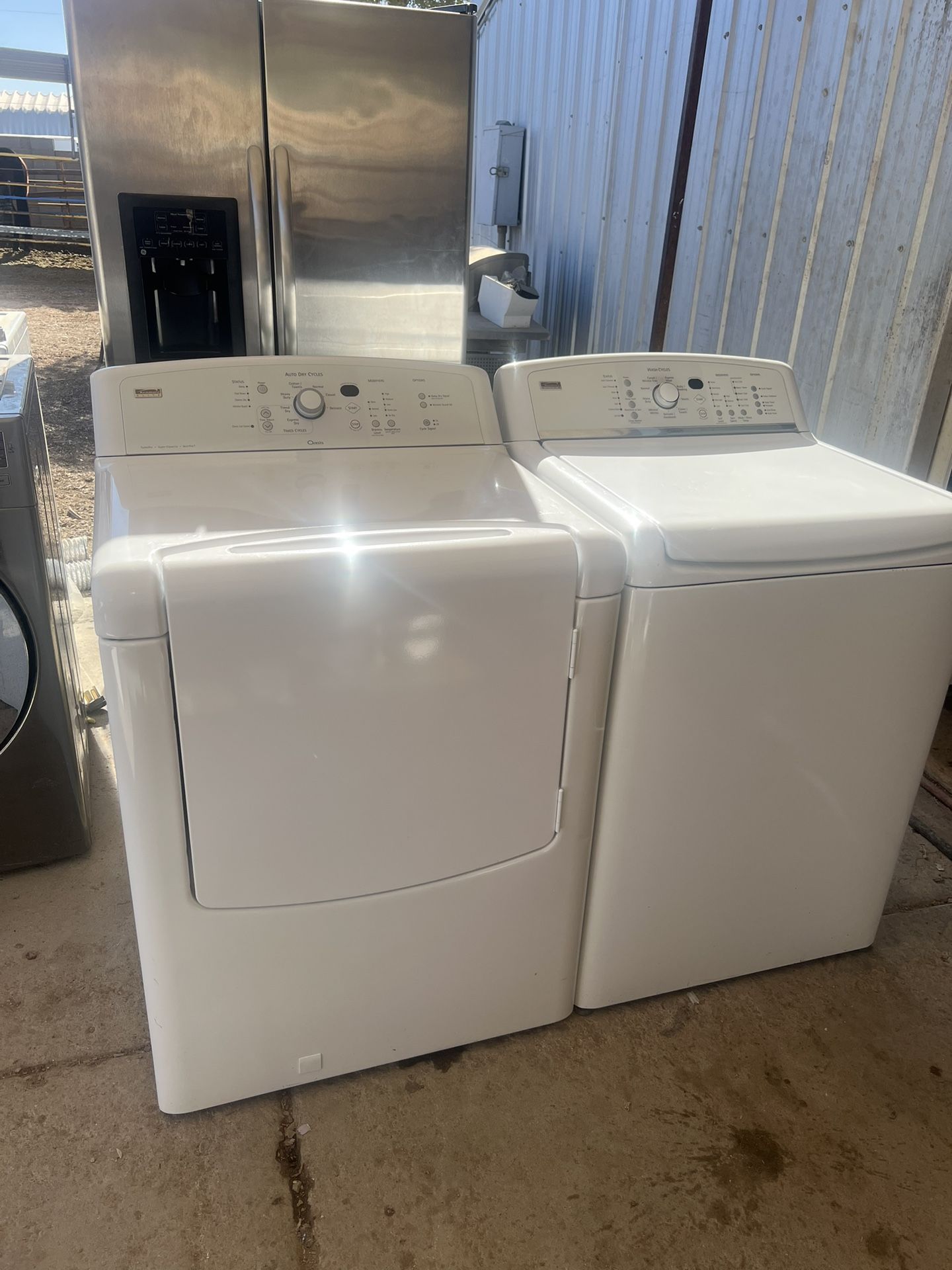 KENMORE OASYS WASHER AND GAS DRYER
