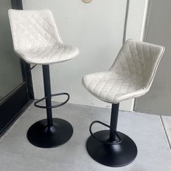 New In Box $40 Each Swivel Adjustable Seat Height 24 To 33 Inch Barstool Bar Counter Chair Modern Contemporary Furniture 