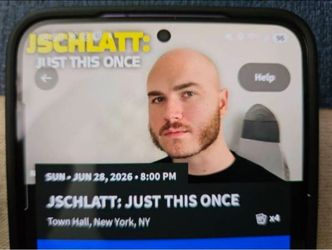 Two (2) JSCHLATT "Just This One" tour tickets