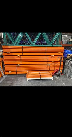 🔥Orange Pallet Rack Beams – Large Lot🔥