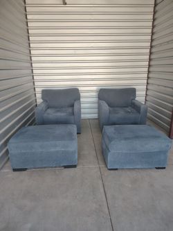Blue 5pc Living Room Set