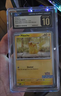 Pikachu illustrator contest cgc black label