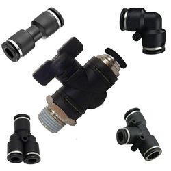 25x Units Utah Pneumatic 5 Pcs Air Fittings Push Valve Kit (Various)