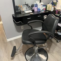 chairs and bench for beauty salon