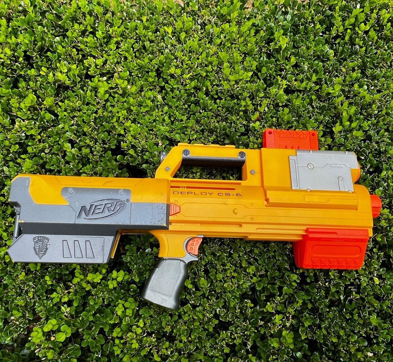 Nerf N Strike Elite Deploy CS-6 Gun w/ 6 Dart Clip - USED, TESTED
