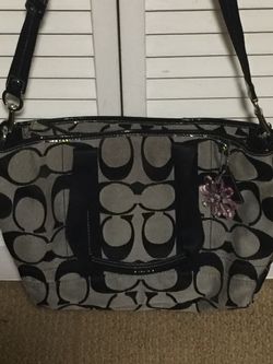 Black coach purse
