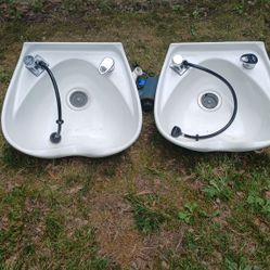 2 Porcelain Shampoo Bowls