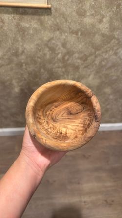 Small Handcrafted Wooden Bowl