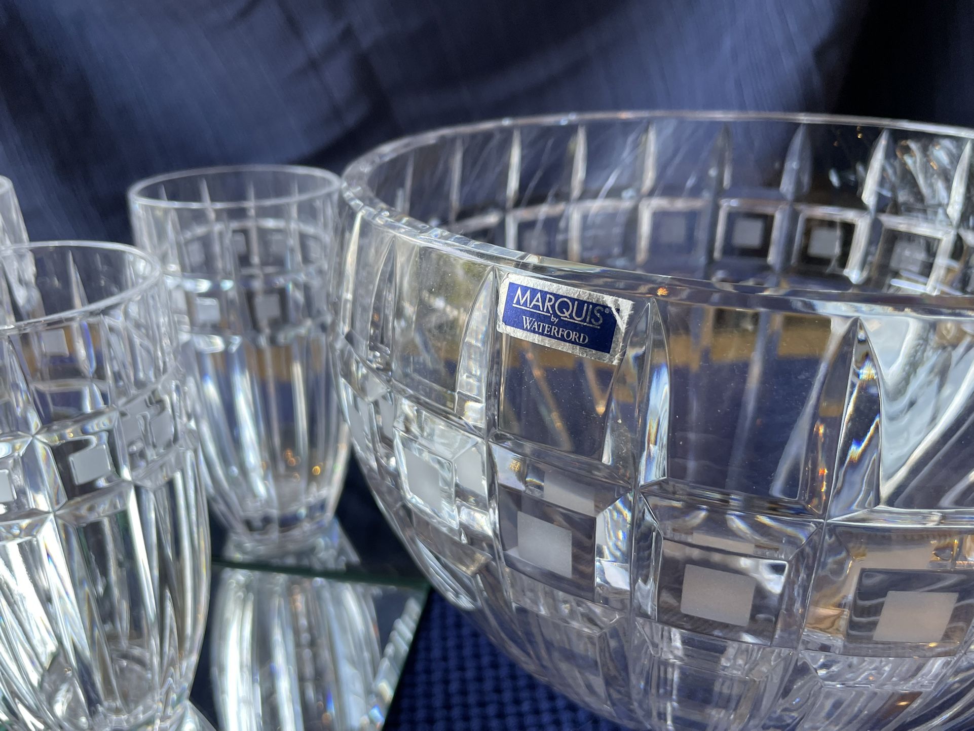 Crystal Candle Holders, Glasses & Bowls : Waterford And Other
