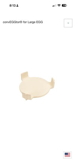 Large ConvEGGtor creates a natural barrier between the dishes and the open fire in the Big Green Egg. The special design of the convEGGtor 