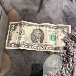 Authenic 2$ Bill