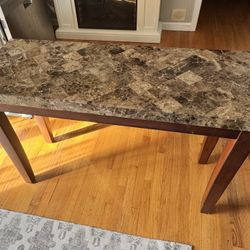 Marble Console Table & Matching Coffee Table