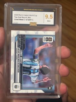 Lionel Messi 2025 Panini Instant World Cup GAS 9.5