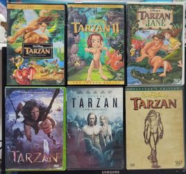 7 movies TARZAN  DVD
