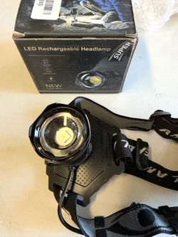 LED Rechargeable Headlamp Super Bright Zoomable Head Lamp Waterproof