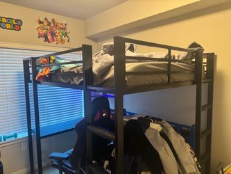 Full Loft Bed with Desk