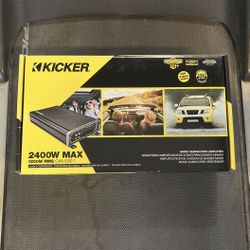 Kicker 2400 Watts Max 1 Channel Bass Amplifier CXA1200.1