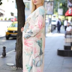 Brand new free size women hand crafted maxi jacket made in Turkey