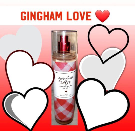 BATH AND BODY WORKS "GINGHAM LOVE!" FRAGRANCE SPRAY FULL SIZE NEW!