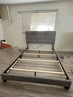 Gray Queen Bed frame