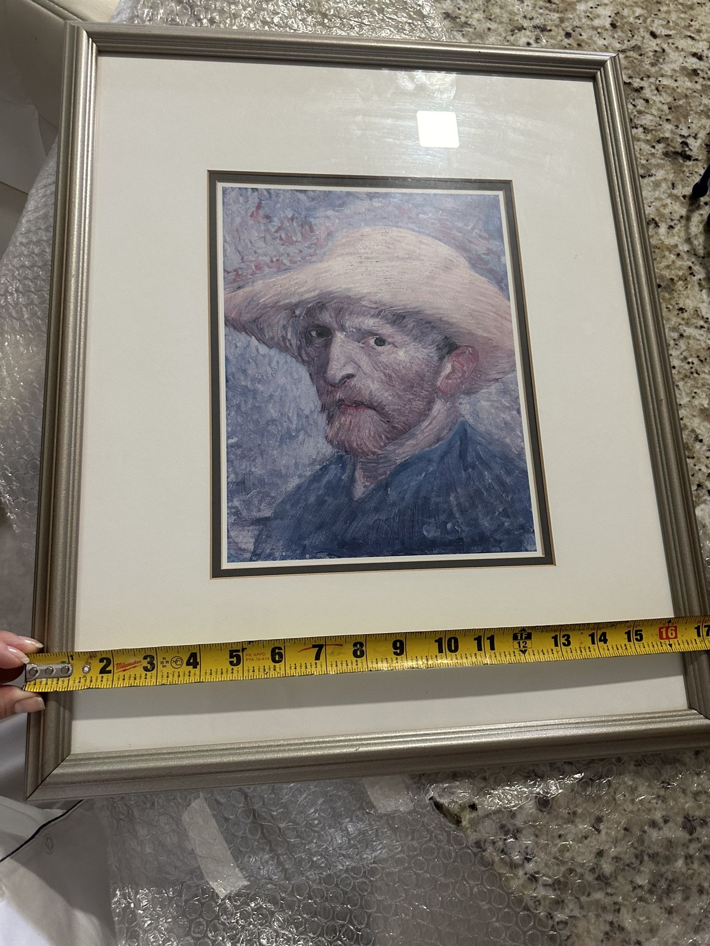 Vincent Van Gogh's Self-Portrait with Grey Felt Hat 1887 Framed Canvas  Print by Vincent van Gogh – Blue Portrait Wall Art Décor | MakerPlace by  Michaels, image size:1440x1920